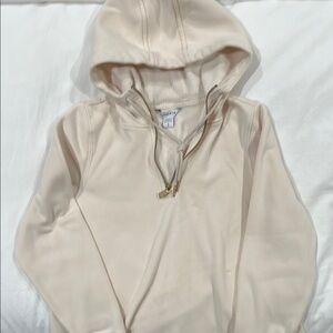 Beige Hoodie Sweater